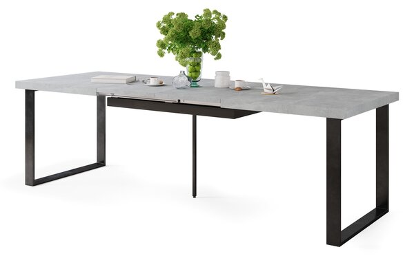AVELLA Beton Svetlý Ateliér - LOFTOVÝ STÔL DO OBÝVACEJ IZBY / JEDÁLNE ROZKLADACÍ DO 3,1 m!