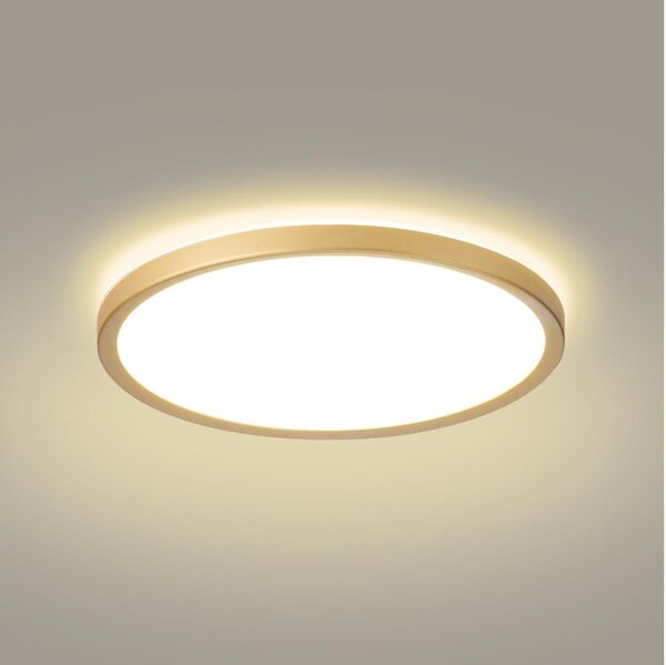 Brilagi - LED kúpeľňové svietidlo ULTRA SLIM LED/24W/230V, priemer 42 cm, zlaté, IP54
