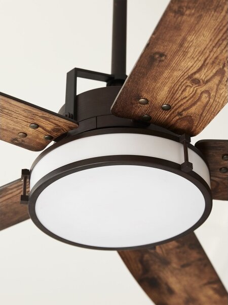 Lucci air 213175 - LED Stropný ventilátor LOUISVILLE 1xGX53/18W/230V hnedá + DO