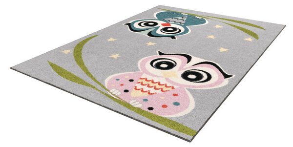 Koberec Agnella Funky Top Owl sivý