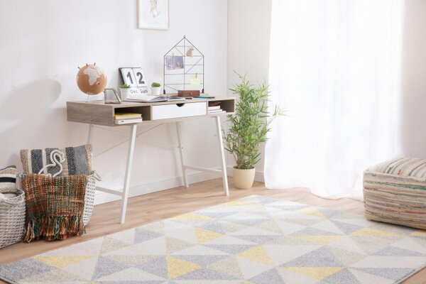 Koberec Agnella Funky Top Super Trojuholníky svetlosivý