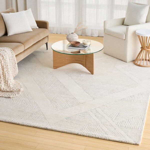 Koberec DKNY PURE PATTERNS ivory / sivý