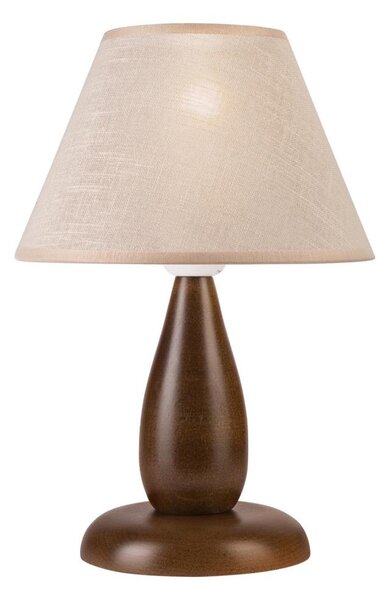 Stolná lampa PERA 1xE27/60W/230V tmavohnedá/buk