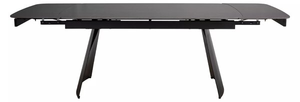 Signal Jedálenský rozkladací stôl Bacardi, 160-240cm, matná čierna / matná čierna