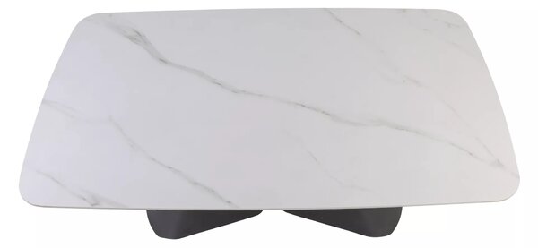 Signal Jedálenský rozkladací stôl Armando, 160-240cm, matná biela / matná čierna