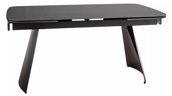 Signal Jedálenský rozkladací stôl Bacardi, 160-240cm, matná čierna / matná čierna