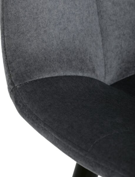 Barová stolička zamatová, sivá AUB-X7015 GREY2