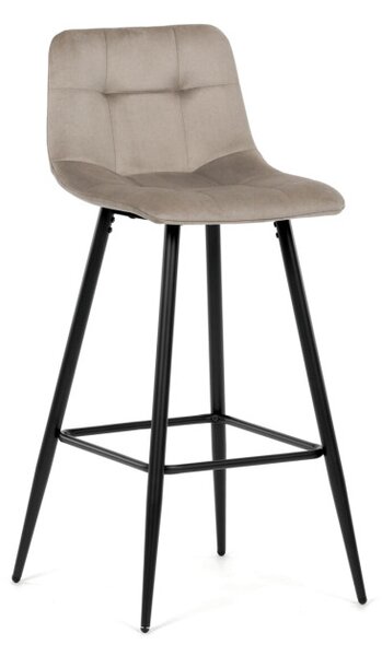 Barová stolička zamatová, hnedá AUB-X7015 CAP2