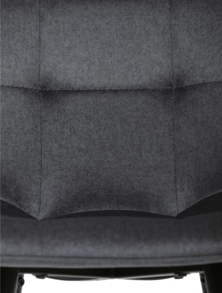 Barová stolička zamatová, sivá AUB-X7015 GREY2