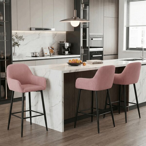 Barová stolička ružová AUB-V4009 PINK6
