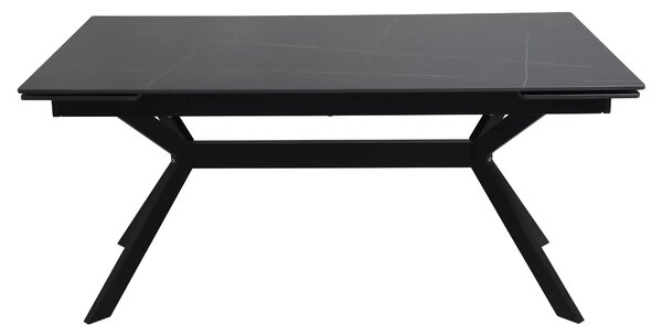 Signal Jedálenský rozkladací stôl Imperia, 180-240cm, matná čierna / matná čierna