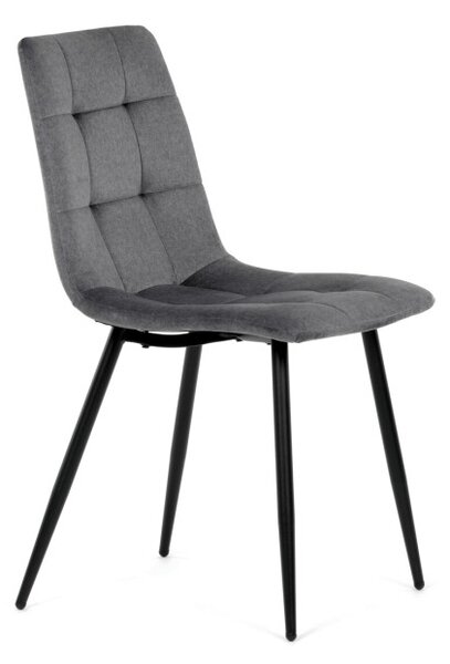 Jedálenská stolička zamatová, sivá DCL-X7015 GREY2