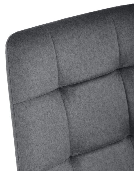 Jedálenská stolička zamatová, sivá DCL-X7015 GREY2