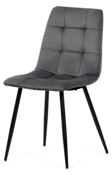 Jedálenská stolička zamatová, sivá DCL-X7015 GREY2