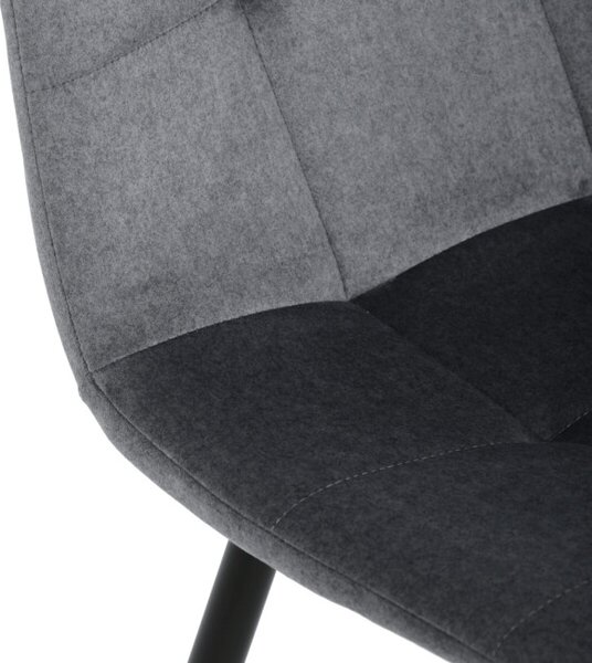 Jedálenská stolička zamatová, sivá DCL-X7015 GREY2