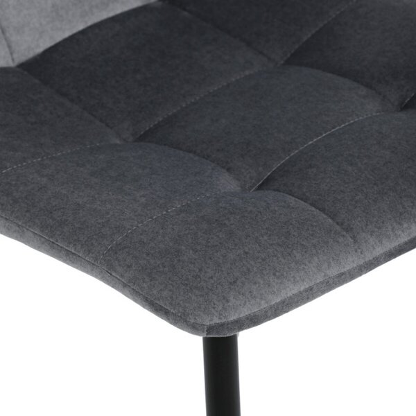 Jedálenská stolička zamatová, sivá DCL-X7015 GREY2