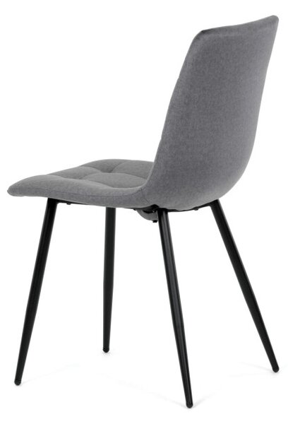 Jedálenská stolička zamatová, sivá DCL-X7015 GREY2