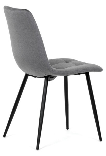 Jedálenská stolička zamatová, sivá DCL-X7015 GREY2