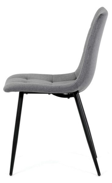 Jedálenská stolička zamatová, sivá DCL-X7015 GREY2