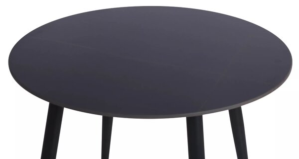 Signal Jedálenský stôl Rion fi90, matná čierna / matná čierna
