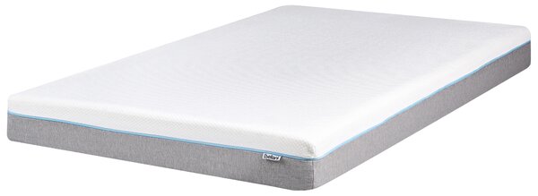 Matrac z pamäťovej peny biely 140 x 200 cm tvrdý so snímateľným poťahom na zips