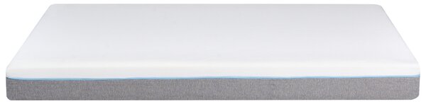 Matrac z pamäťovej peny biely 140 x 200 cm tvrdý so snímateľným poťahom na zips