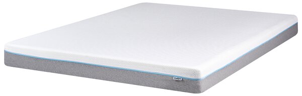 Matrac z pamäťovej peny biely 180 x 200 cm tvrdý so snímateľným poťahom na zips