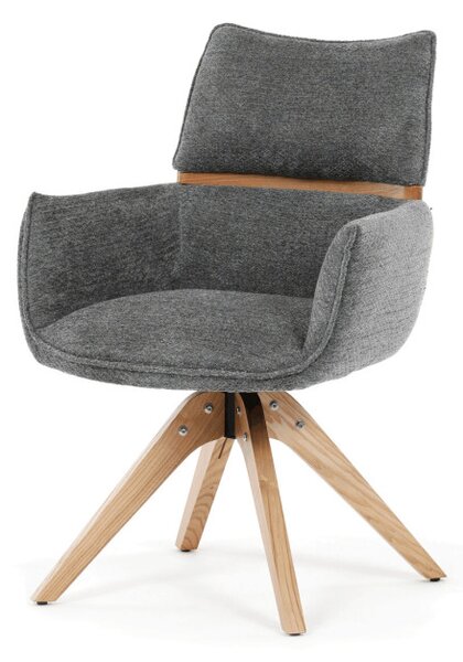 Jedálenská stolička sivá DCH-D1348 GREY2