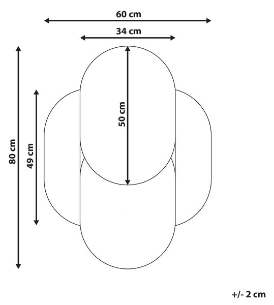 Nástenné zrkadlo modré a strieborné sklo a MDF 60 x 80 cm nepravidelný tvar moderný štýl obývacia izba chodba