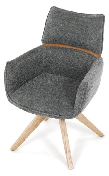 Jedálenská stolička sivá DCH-D1348 GREY2
