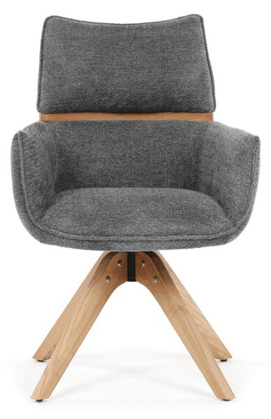 Jedálenská stolička sivá DCH-D1348 GREY2