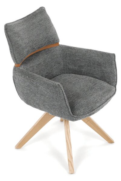 Jedálenská stolička sivá DCH-D1348 GREY2