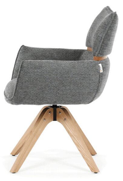 Jedálenská stolička sivá DCH-D1348 GREY2