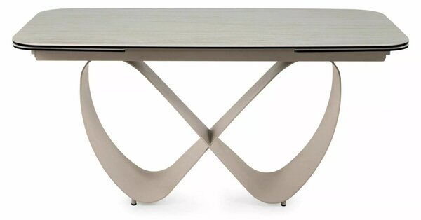 Signal INFINITY CERAMIC stôl jedálenský 160(240)X95, béžový TRAVERTINE/kašmír