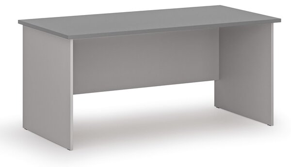 Kancelársky písací stôl PRIMO GRAY, 160x80 cm, sivá/grafit