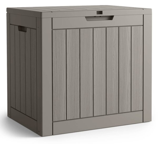 Záhradný úložny box sivý 117 L