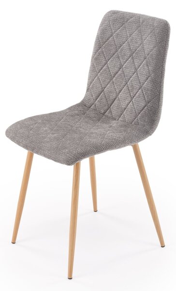 Halmar K525 WDF jedálenská stolička, sivá / prírodná