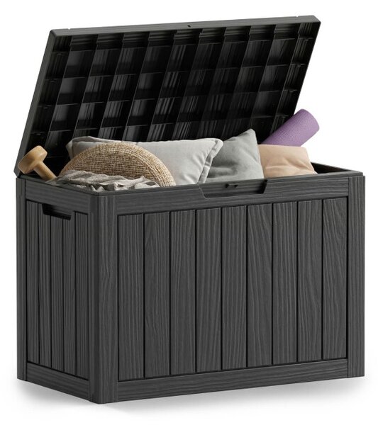 Záhradný úložny box čierny 170 L