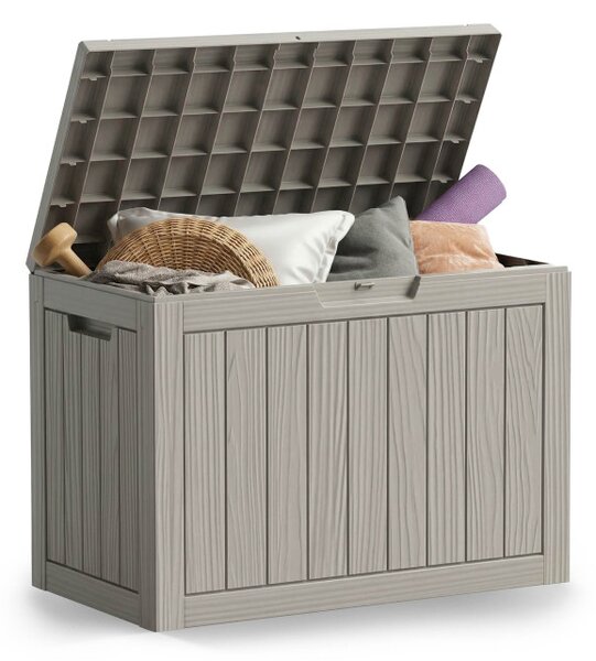 Záhradný úložny box sivý 170 L