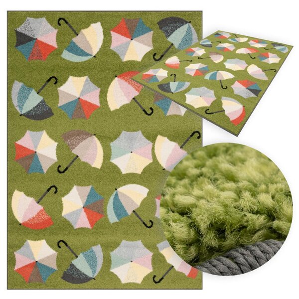Koberec Funky Top Umbrellas Kiwi