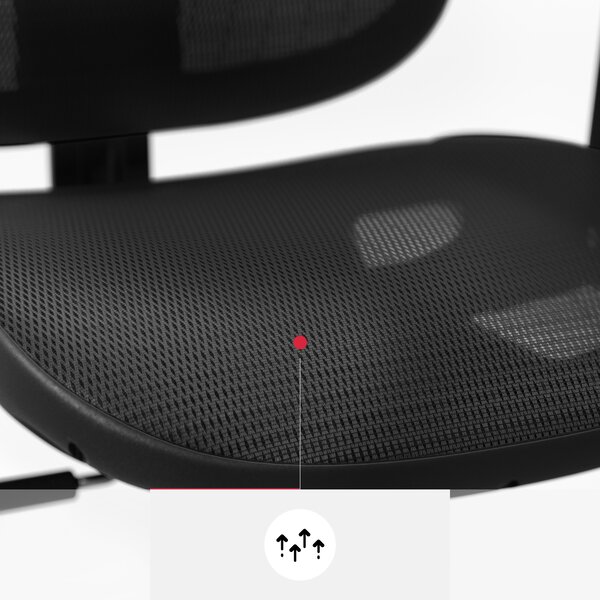 Kancelárska ergonomická stolička Diablo V-Basic, čierna