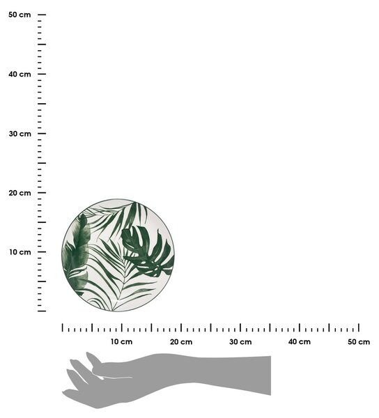 Porcelánový dezertný tanier Leafs, (fi) 19 cm, listy, sada 6ks