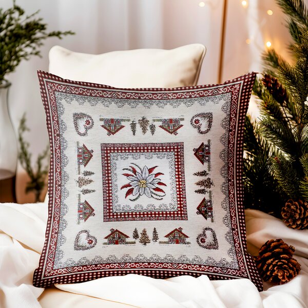 Gobelínová obliečka na vankúš Chenille IT023 Farba Viacfarebná Rozmery 42x42 cm