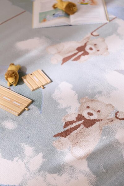 Detský koberec FD SENSI Teddies mätový