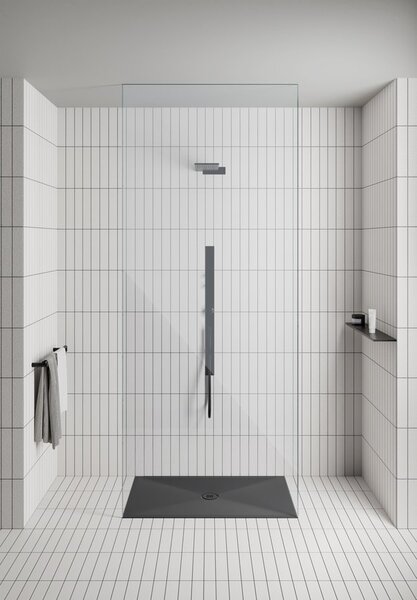 GSI GSI, Keramická sprchová vanička, štvorec 90x90x4cm, biela ExtraGlaze, 47090911