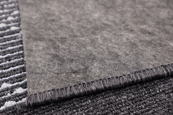 Condor Carpets , Protišmykový behúň na mieru Boulevard 9229, šíre 100 cm, šedá, chodba / predsieň