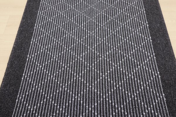 Condor Carpets , Protišmykový behúň na mieru Boulevard 9229, šíre 100 cm, šedá, chodba / predsieň