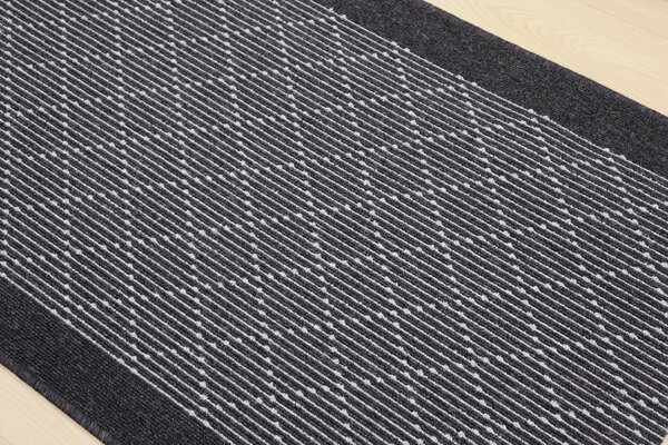 Condor Carpets , Protišmykový behúň na mieru Boulevard 9229, šíre 100 cm, šedá, chodba / predsieň