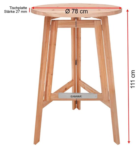 Barový skladací stôl - Ø78 cm