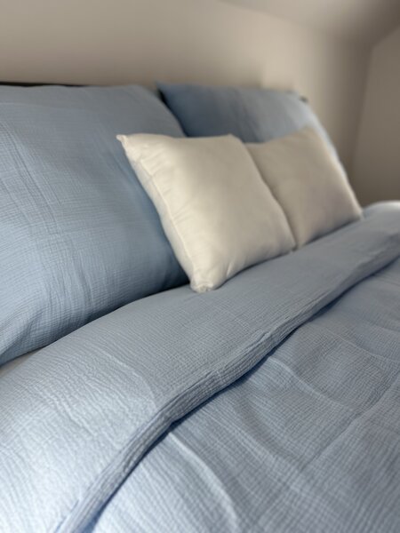 Mušelínové obliečky Baby Blue Rozmer obliečok: 200x220 cm, Obsah balenia: Set Balenie